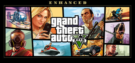 《Grand Theft Auto V 增强版》Steam主视觉封面
